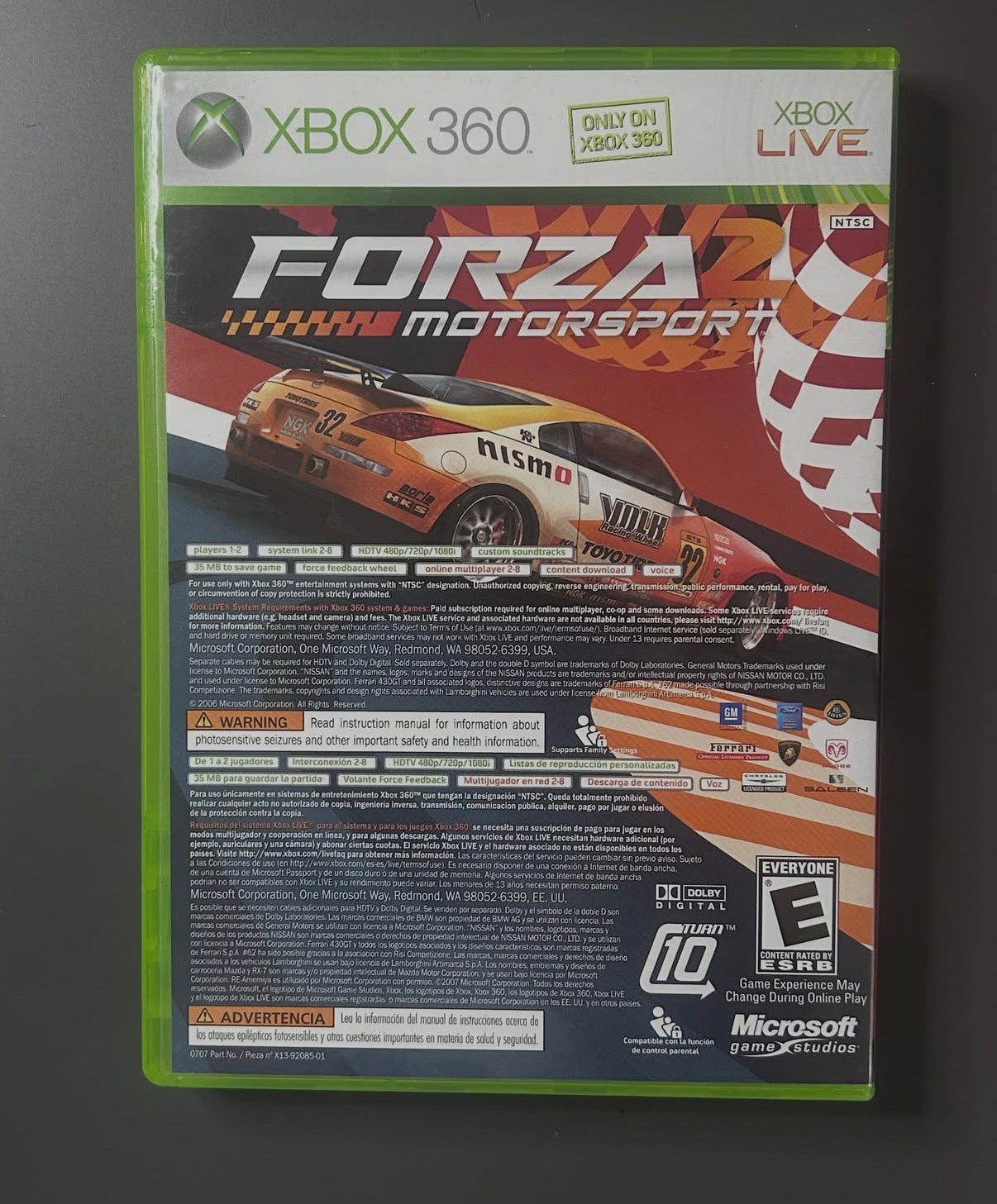 Marvel Ultimate Alliance / Forza 2 Motorsport