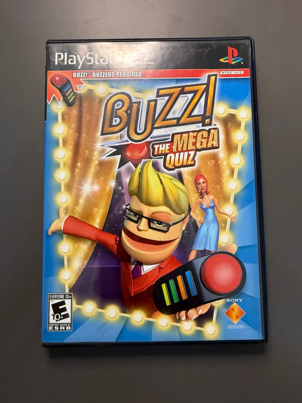 Buzz! The Mega Quiz PS2 USA front cover
