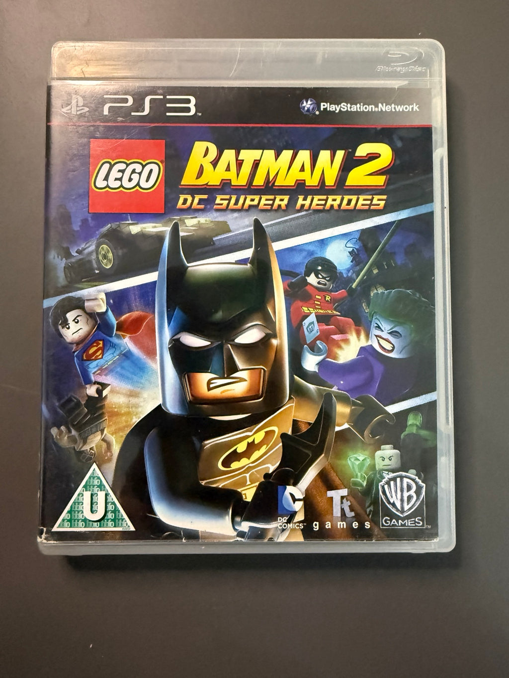 LEGO Batman 2: DC Super Heroes PS3 PAL front cover, Like New CIB copy 4330