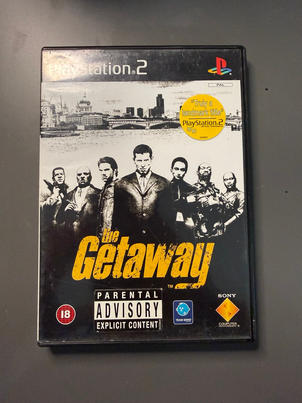 The Getaway for PlayStation 2 PAL Europe