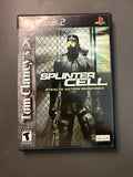 Tom Clancy's Splinter Cell PS2 USA front cover