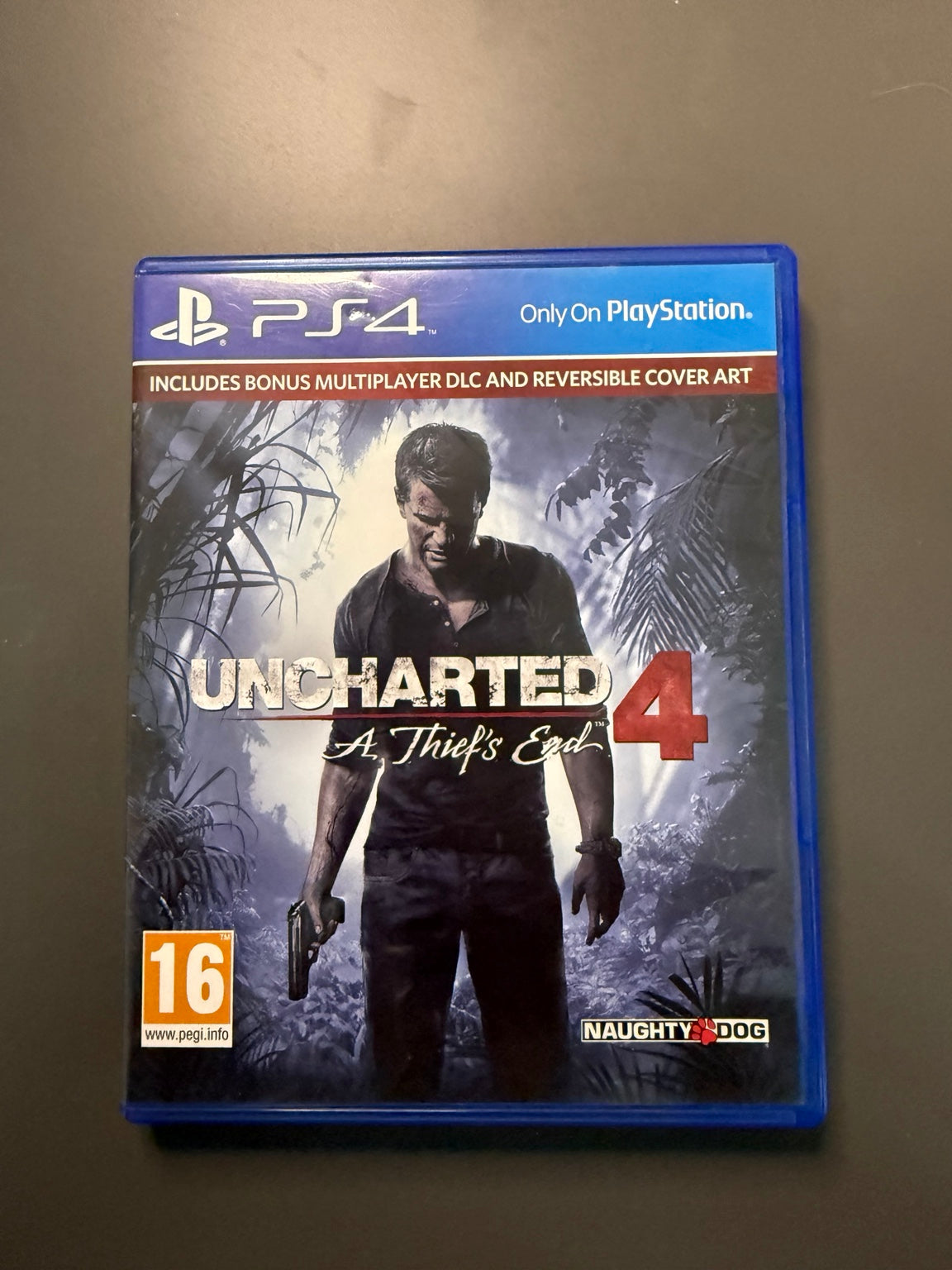 Uncharted 4 A Thief's End PS4 Europe front cover