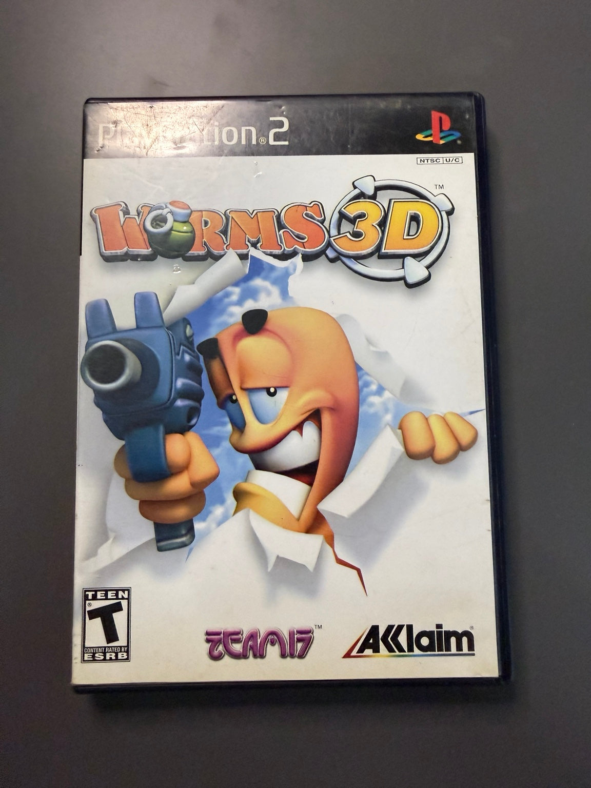 Worms 3D PS2 USA front cover